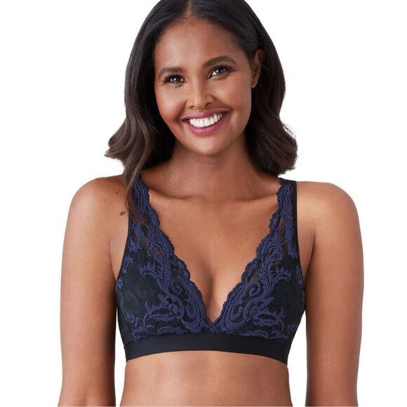 Wacoal NWT women's instant icon bralette Cafe Au Lait Sz Small - Picture 2 of 5